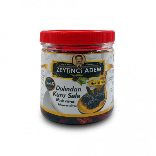 Domates Kurulu Hakiki Sele Siyah Zeytin 500gr